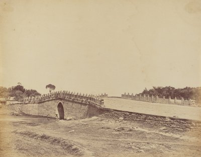 Brücke von Palichian bei Peking, Schauplatz des Kampfes mit kaiserlichen chinesischen Truppen, 21. September 1860 von Felice Beato