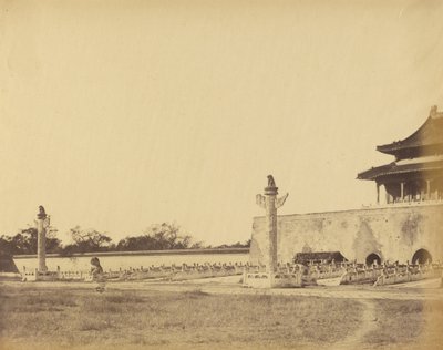 Eingang zum Winterpalast, Peking, Oktober 1860 von Felice Beato