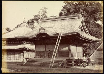 Kamakura, Tempel von Hatchiman von Felice Beato