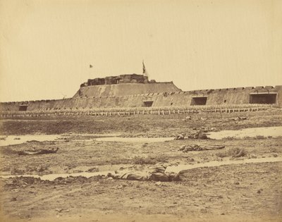 Rückseite des Nordforts zeigt den Rückzug der chinesischen Armee, 21. August 1860 von Felice Beato