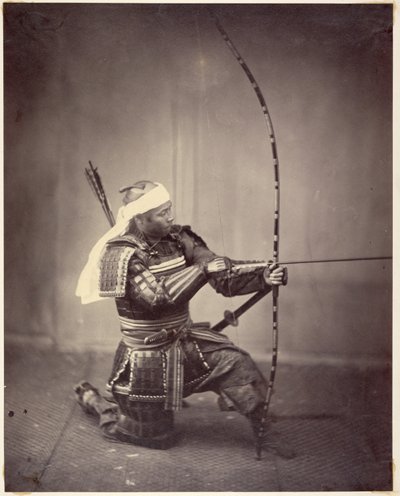 Samurai mit Langbogen von Felice Beato