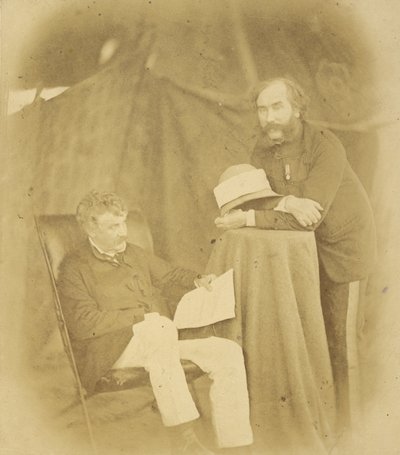 Sir Henry Drury Harness, K.C.B., Oberstkommandant, Königliche Ingenieure und Oberst Robert Abercromby von Felice Beato