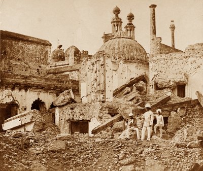 Die Mine im Chutter Munzil, vom Feind beim ersten Angriff von General Havelock, Lucknow, gesprengt von Felice Beato