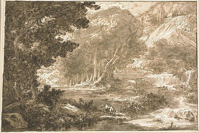 Angelica ruht unter einem Baum, aus Orlando Furioso von Felice Giani