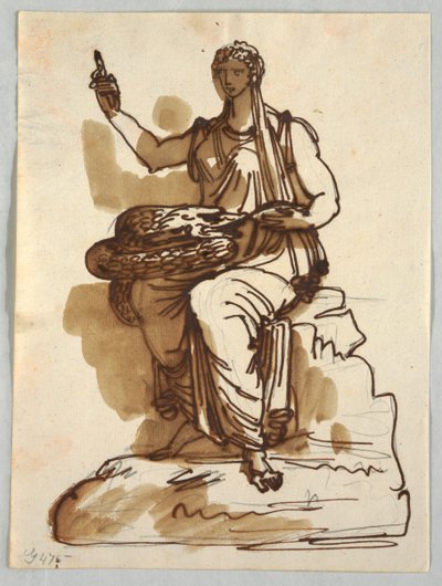 Hygeia, nach einer antiken Statue in der Giustiniani-Sammlung, Rom von Felice Giani