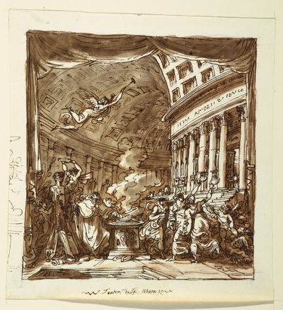 Bühnenbild: Vorhang, Die Werkstatt des Apollo von Felice Giani