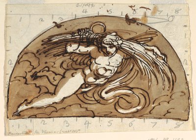 Sommer, Lunette für die Decke, Sala Ottagonale, Palazzo Milzetti, Faenza von Felice Giani