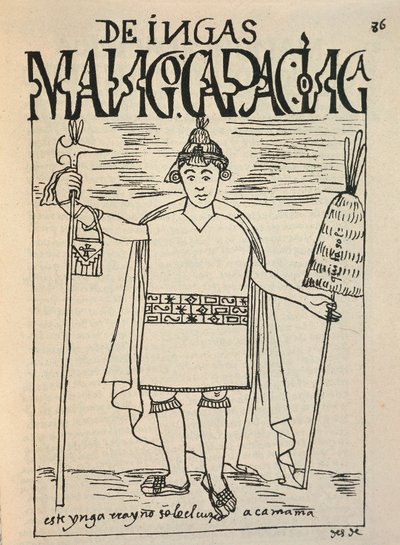 Darstellung von Manco Capac, dem legendären Gründer des Inkareichs und einer Figur der Inka-Mythologie von Felipe Huaman Poma de Ayala