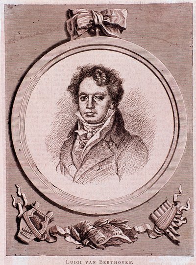 Porträt des deutschen Komponisten Ludwig van Beethoven von Felix Auguste Clement