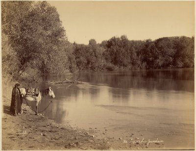 Lauf des Jordan von Félix Bonfils