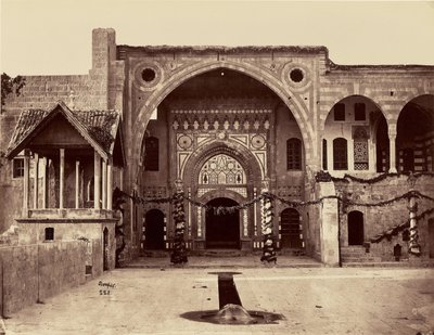 Innenraum eines Hauses (Damaskus) von Félix Bonfils