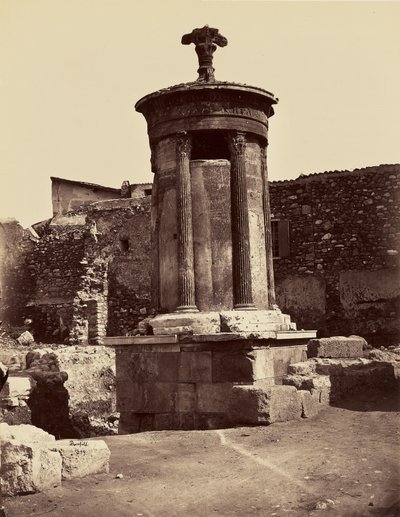 Laterne des Diogenes. Choregisches Denkmal des Lysikrates - Athen von Félix Bonfils