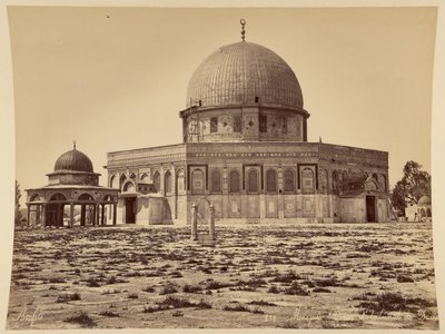 Moschee von Omar und Gerichtshof Davids von Félix Bonfils