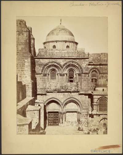 Grabeskirche Jerusalem von Félix Bonfils