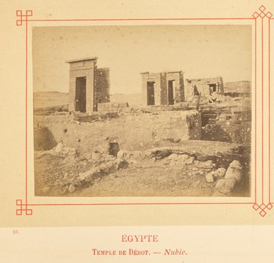 Tempel von Debod - Nubien von Félix Bonfils