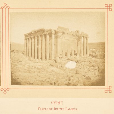 Tempel des Jupiter in Baalbek von Félix Bonfils