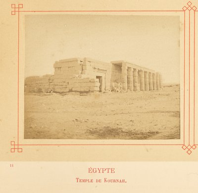 Tempel von Kournah von Félix Bonfils