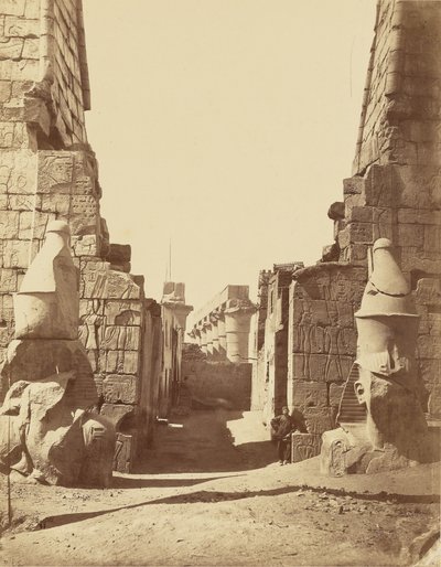 Tempel von Luxor, triumphaler Eingang [Theben] von Félix Bonfils