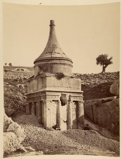 Grabmal von Absalom, Palästina von Félix Bonfils
