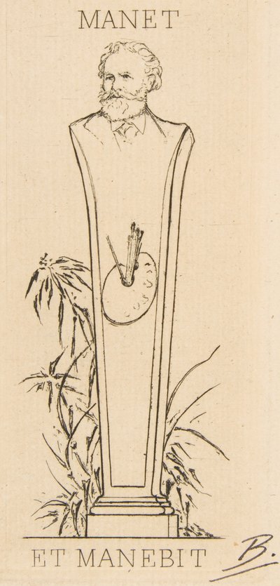 Ex-libris von Manet, 1875 von Felix Bracquemond
