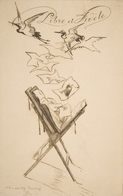 Libre et Fidèle, 1878 von Felix Bracquemond