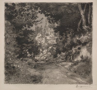 Straße nach Sèvres, um 1872 von Felix Bracquemond