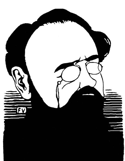 Porträt von Emile Zola (1840-1902) von Felix Edouard Vallotton