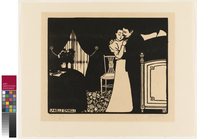 Die feine Nadel, Platte drei aus "Intimitäten" von Felix Edouard Vallotton