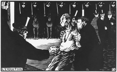 Die Hinrichtung, 1894 von Felix Edouard Vallotton