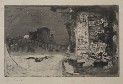 Die Burg der Eulen von Felix Hilaire Buhot