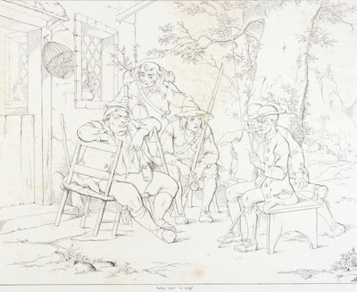 (Rip Van Winkle, Illustration) Rip mit Junto im Dorfgasthaus von Felix Octavius Carr Darley