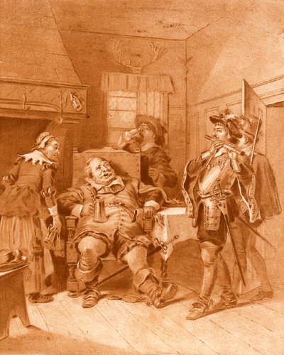 Erster Teil von Heinrich IV. Akt III, Szene III von Felix Octavius Carr Darley