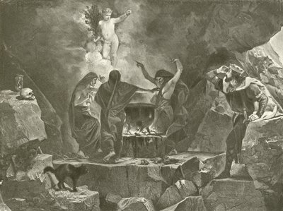 Macbeth. Akt IV, Szene I von Felix Octavius Carr Darley