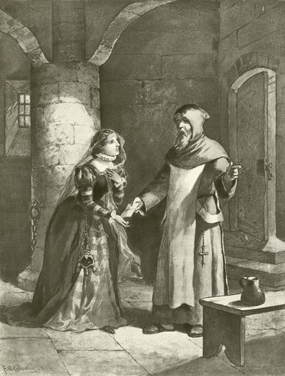 Maß für Maß. Akt IV, Szene III (Gravur) von Felix Octavius Carr Darley