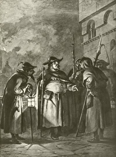 Viel Lärm um nichts. Akt III, Szene III von Felix Octavius Carr Darley