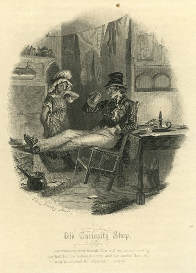 Das Alte Kuriositätenkabinett - Die Marchioness und Mr. Swiveller von Felix Octavius Carr Darley