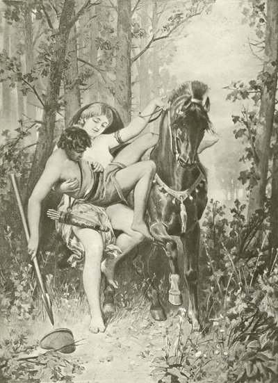 Venus und Adonis. Gedichte (Gravur) von Felix Octavius Carr Darley