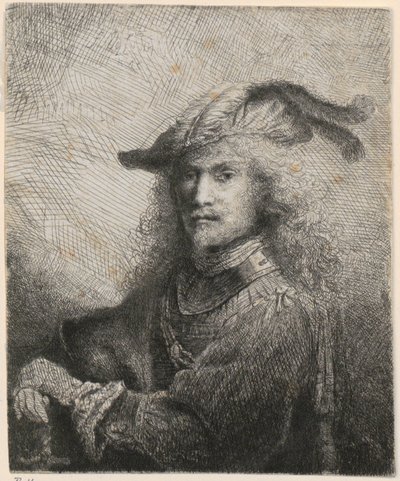 Porträt eines Offiziers (evtl. Selbstporträt des Künstlers?) von Ferdinand Bol