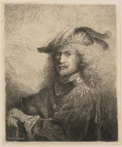 Porträt eines Offiziers (evtl. Selbstporträt des Künstlers?) von Ferdinand Bol