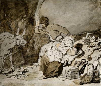 Ruhe auf der Flucht nach Ägypten von Ferdinand Bol