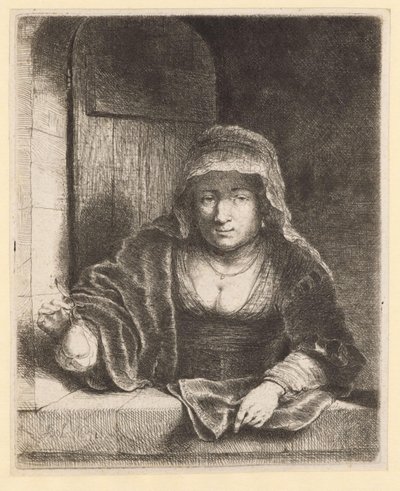 Frau mit der Birne von Ferdinand Bol