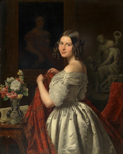 Junge Dame bei der Toilette von Ferdinand Georg Waldmüller