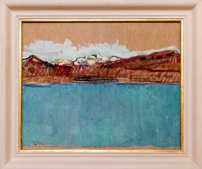 Genfersee und Mont Blanc am Nachmittag von Ferdinand Hodler