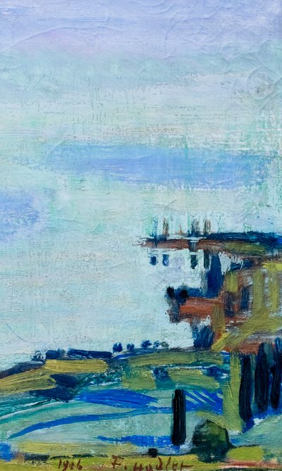 Genfersee mit den Savoyer Alpen von Ferdinand Hodler