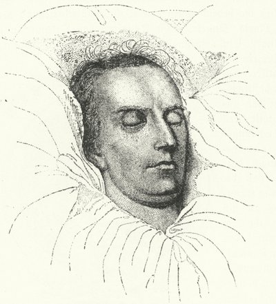 Der deutsche Dichter und Dramatiker Friedrich Schiller auf seinem Sterbebett von Ferdinand Jagemann