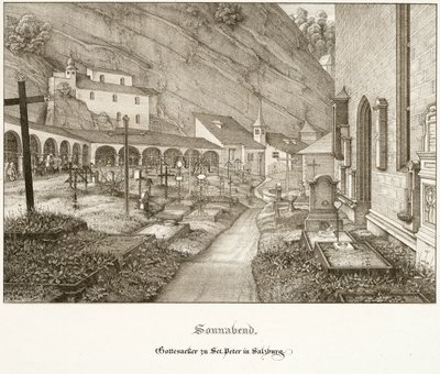 Samstag: Friedhof von St. Peter in Salzburg von Ferdinand Olivier