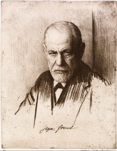 Porträt von Sigmund Freud (1856-1939) von Ferdinand Schmutzer