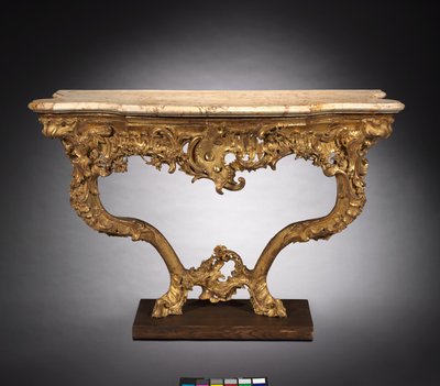 Konsolentisch, ca. 1765 von Ferdinand Tietz