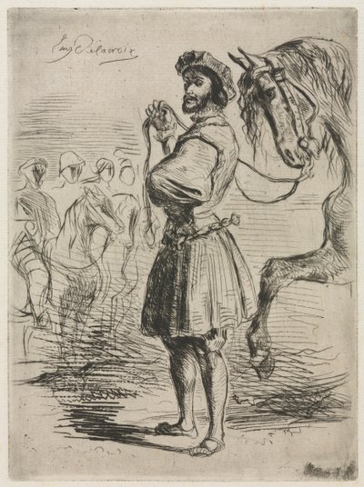 Ein Lord zur Zeit von Franz I., 1833 von Ferdinand Victor Eugene Delacroix