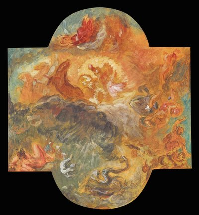 Apollo tötet Python, 1850 von Ferdinand Victor Eugene Delacroix